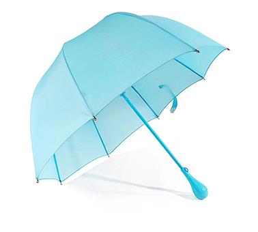 蓝色圆头儿童伞